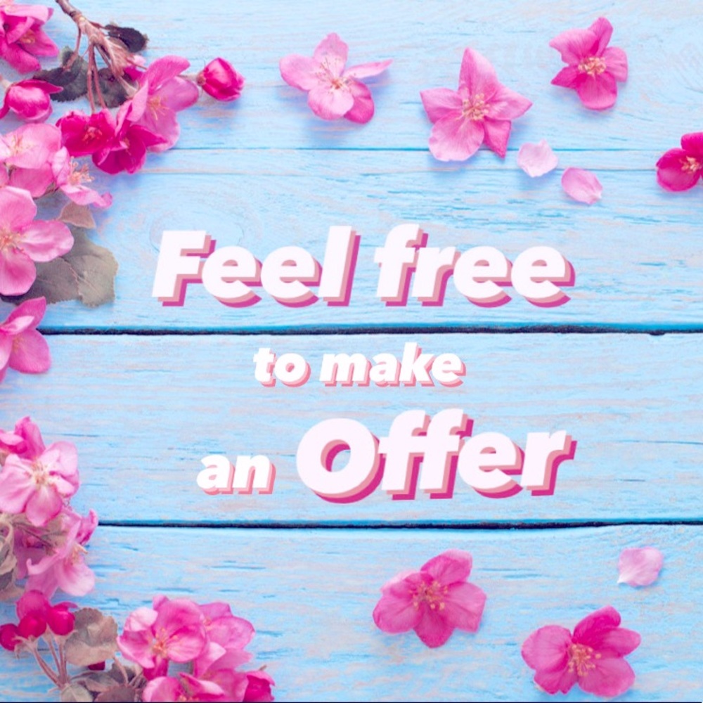 FEEL FREE TO MAKE AN OFFER! 🌸